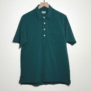 OOBE Brand Mens Avedon Cotton Short Sleeve Polo Shirt L Green Golf Outdoors